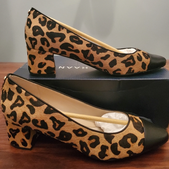 cole haan block heel pump